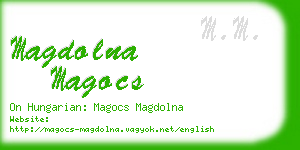 magdolna magocs business card